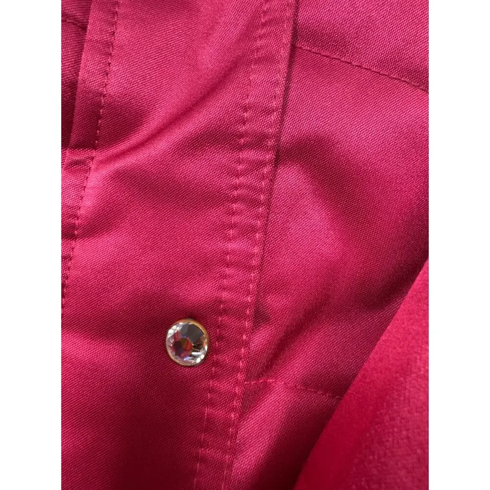 Metropolis Legacy Couloir Women’s Ski Parka Sz 10 Red Faux Fur Hood Full Zip